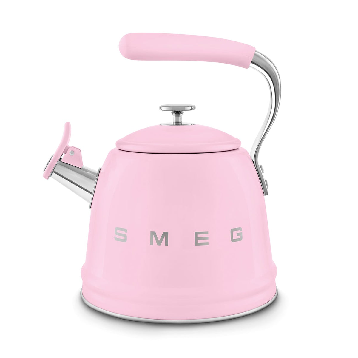 Hervidor de Fogón Smeg WKF01PK 2.3L Silbante Rosa Pastel