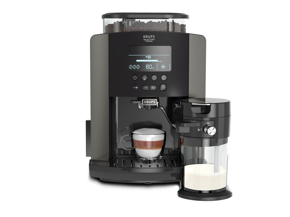 Cafetera Superautomática Krups Arabica Latte EA819E con Leche