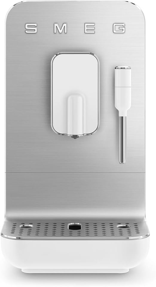 Cafetera Superautomática Smeg BCC12WHMEU con Vaporizador Blanca