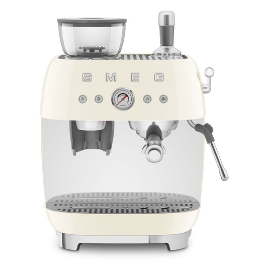 Cafetera Express Smeg EGF03CREU con Molinillo 20 Bares Crema