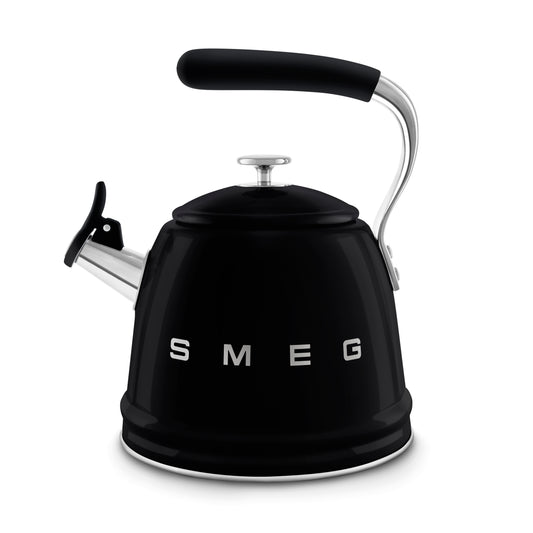 Hervidor de Fogón Smeg WKF01BL 2.3L Silbante Negro