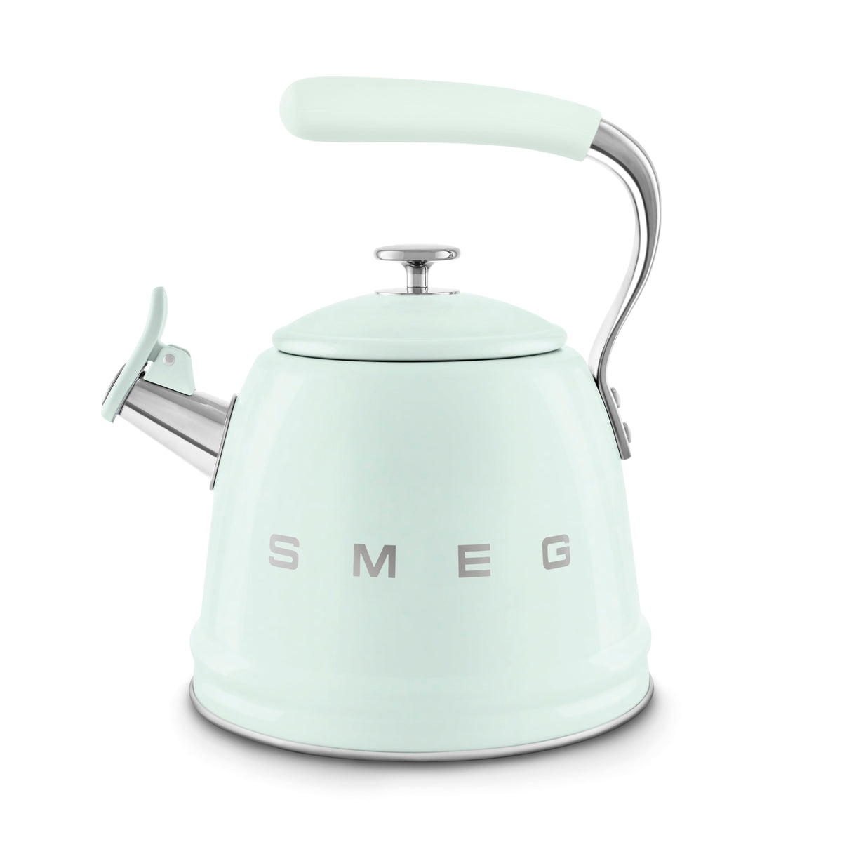 Hervidor de Fogón Smeg WKF01PG 2.3L Silbante Verde Pastel