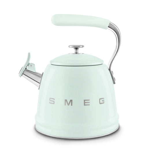 Hervidor de Fogón Smeg WKF01PG 2.3L Silbante Verde Pastel