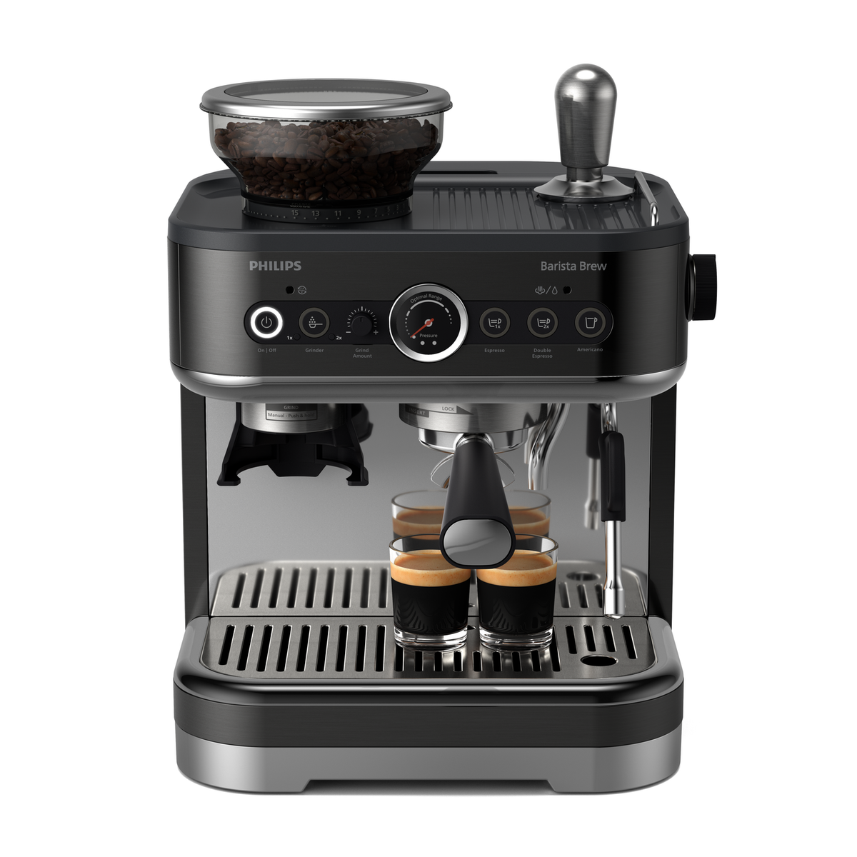 Cafetera Espresso Philips Barista Brew PSA3218/10 con Molinillo