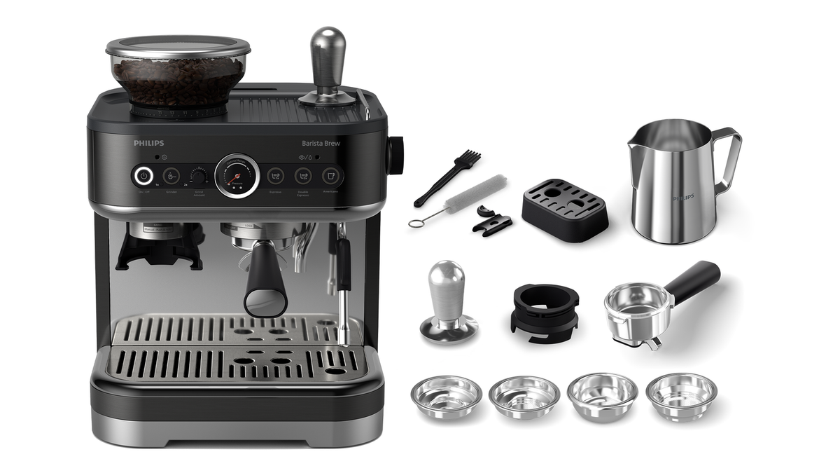 Cafetera Espresso Philips Barista Brew PSA3218/10 con Molinillo