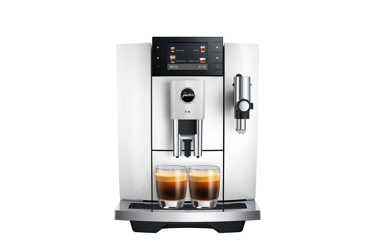 Cafetera Superautomática Jura E8 Piano White 15747 con Leche